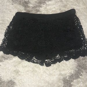 Dizzy Lizzy Lace Black Shorts Medium